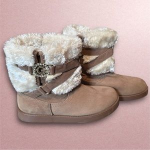 Guess furry boots. Size 9